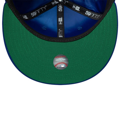 Pictured is this MLB Sidepatch New York Mets 59FIFTY Fitted cap in blue. 2
