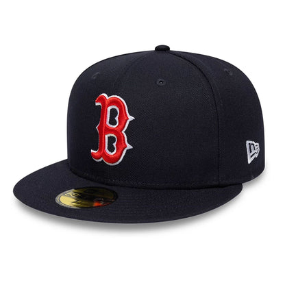 Pictured is this MLB Sidepatch Boston Red Sox 59FIFTY Fitted cap in navy. 4