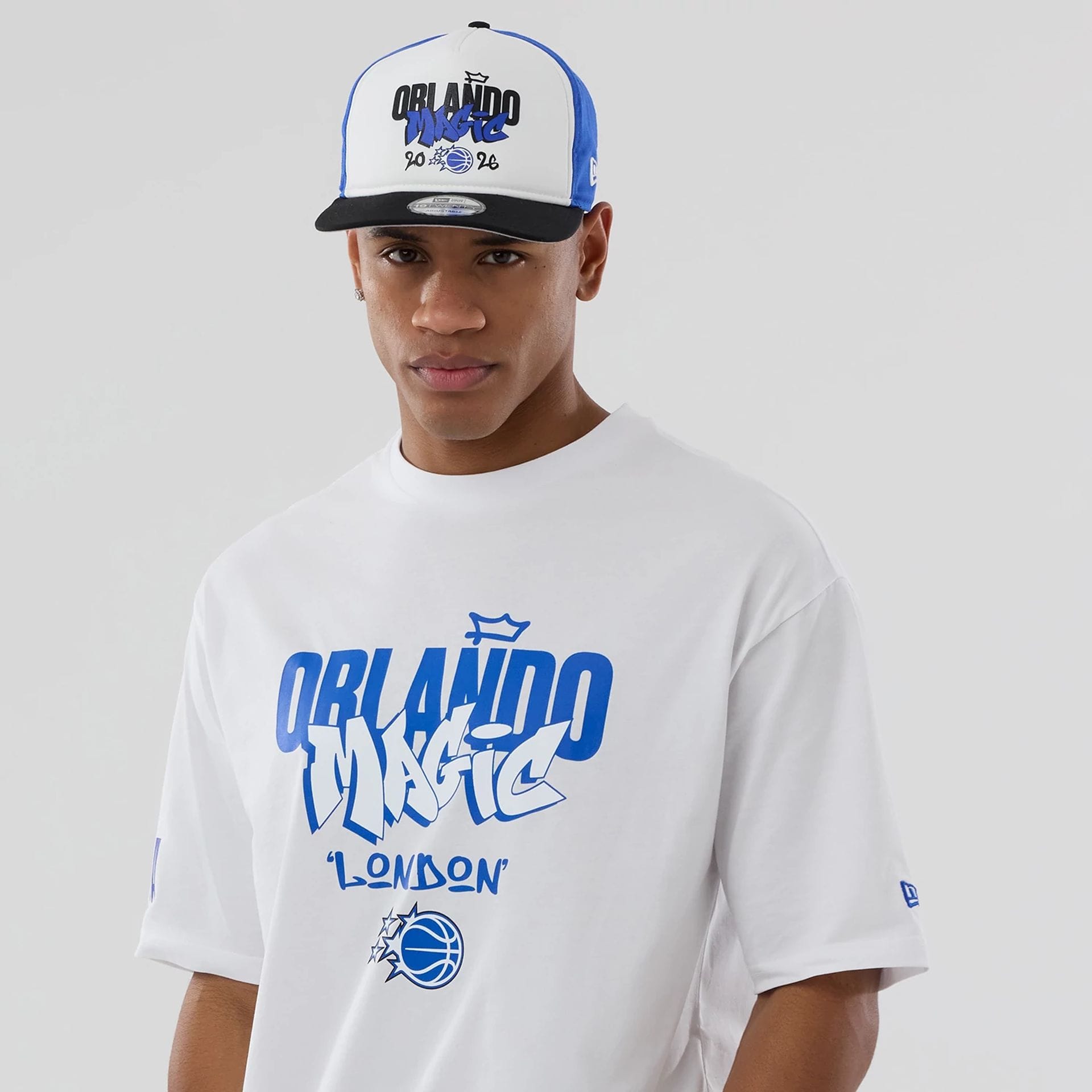 NBA London Game 2026 Orlando Magic White Oversized T-Shirt | NEC UK