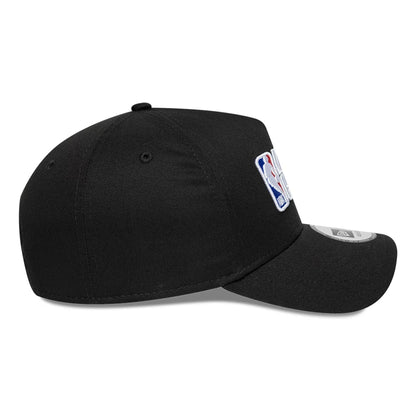 Pictured is this NBA Logo NBA London Game 2026 Black 9FORTY A-Frame Adjustable cap. 5