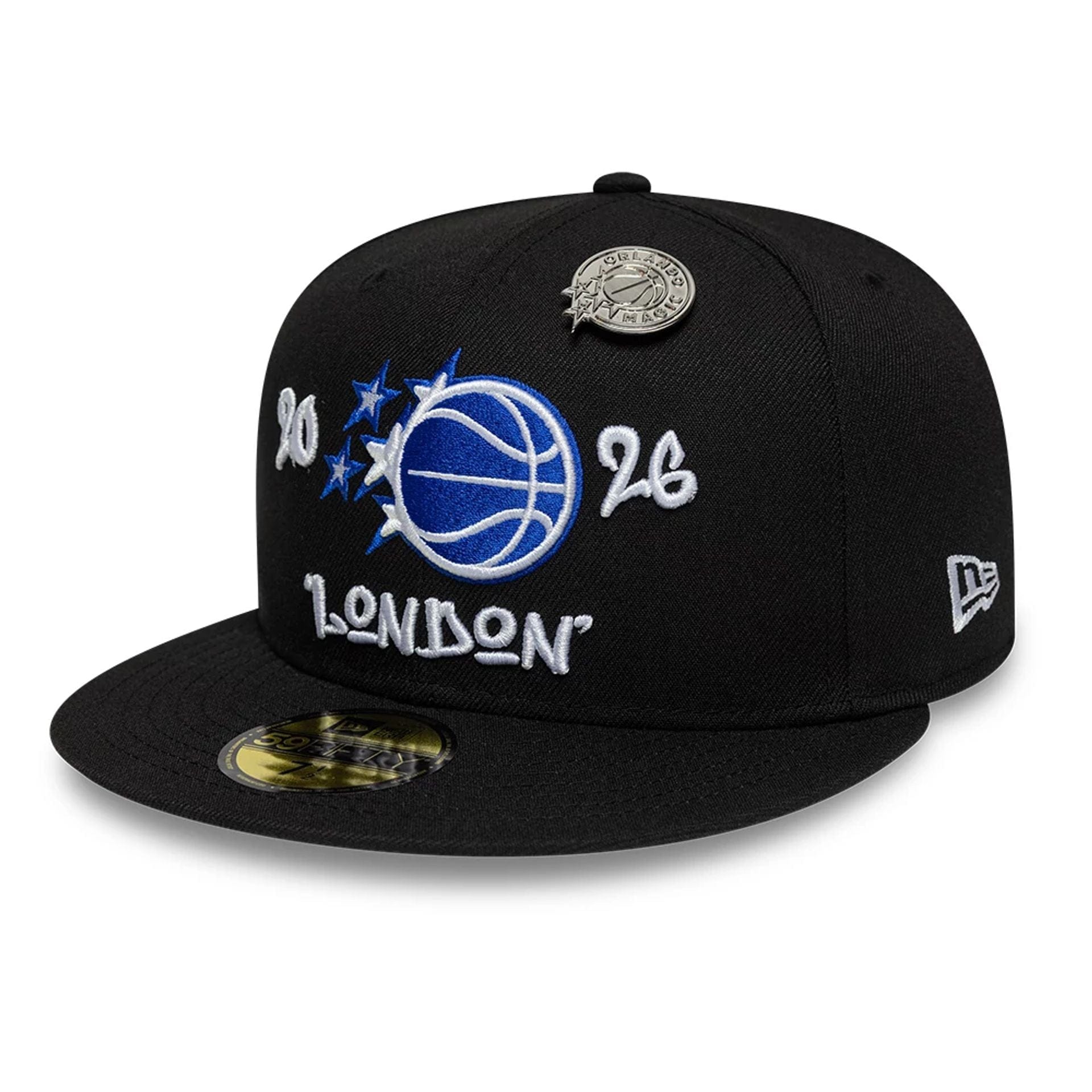Pictured is this Orlando Magic NBA London Game 2026 Black 59FIFTY Fitted cap. 3
