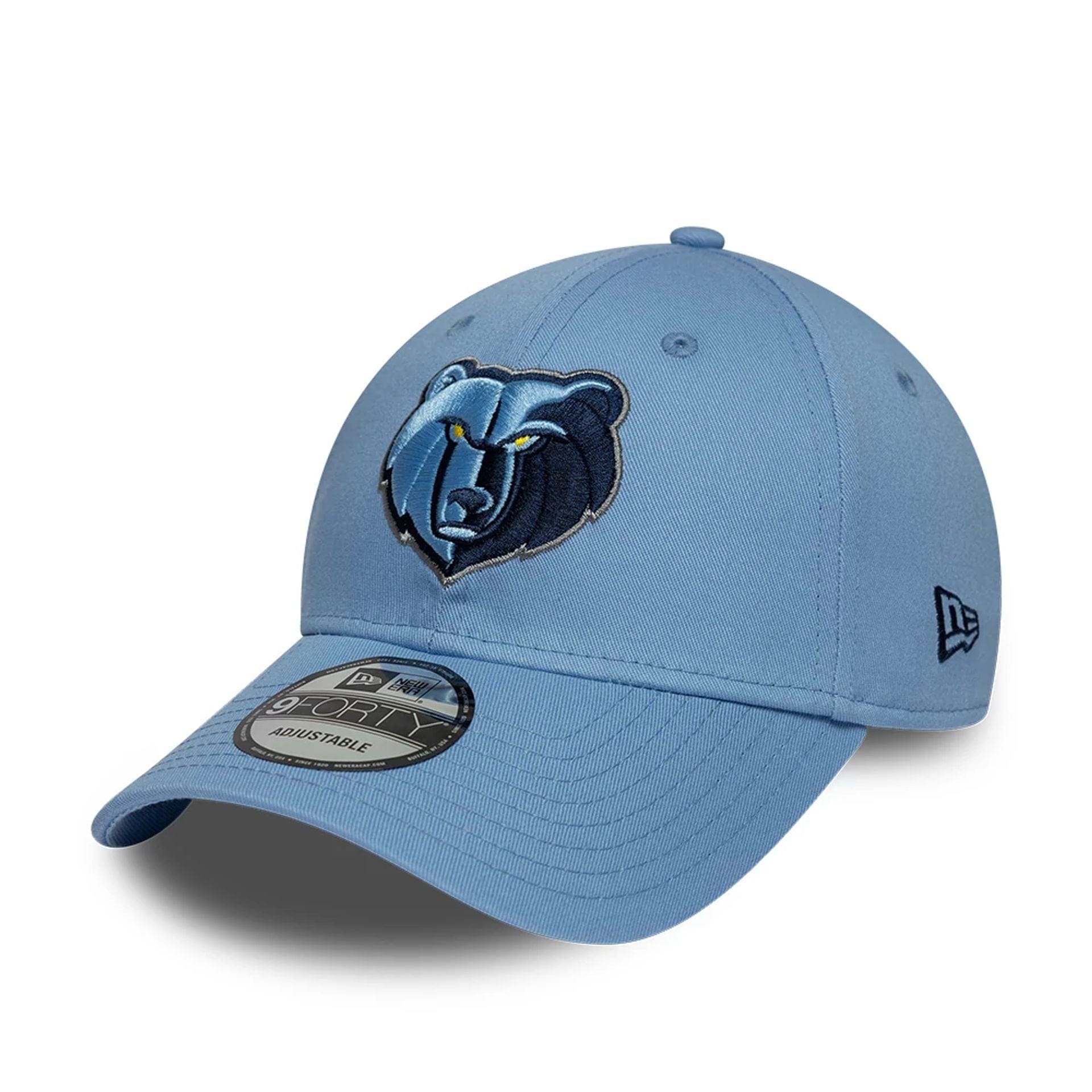 Pictured is this Memphis Grizzlies NBA Berlin Game 2026 Blue 9FORTY Adjustable cap. 3