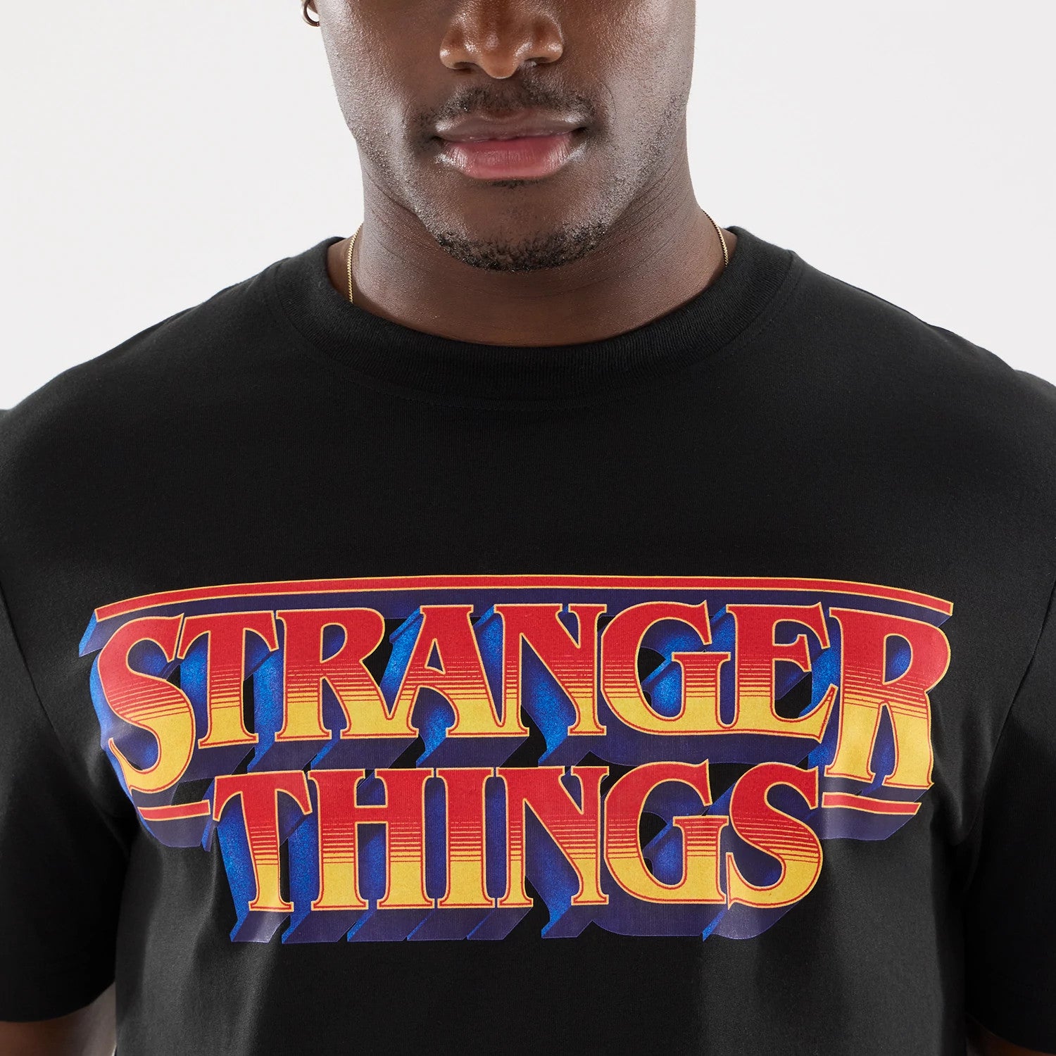 The model is wearing this Netflix Stranger Things T-Shirt in black. 5