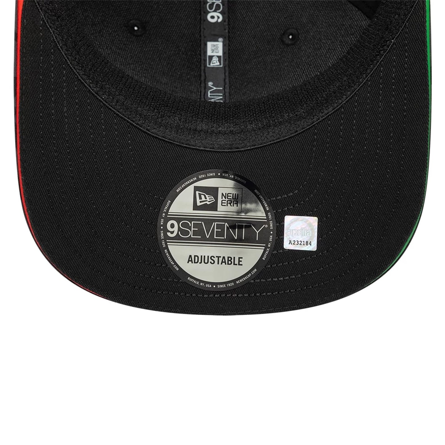 Pictured is this Aprilia Replica Marco Bezzecchi Mugello Race Special 9SEVENTY Stretch Snap cap in black. 5