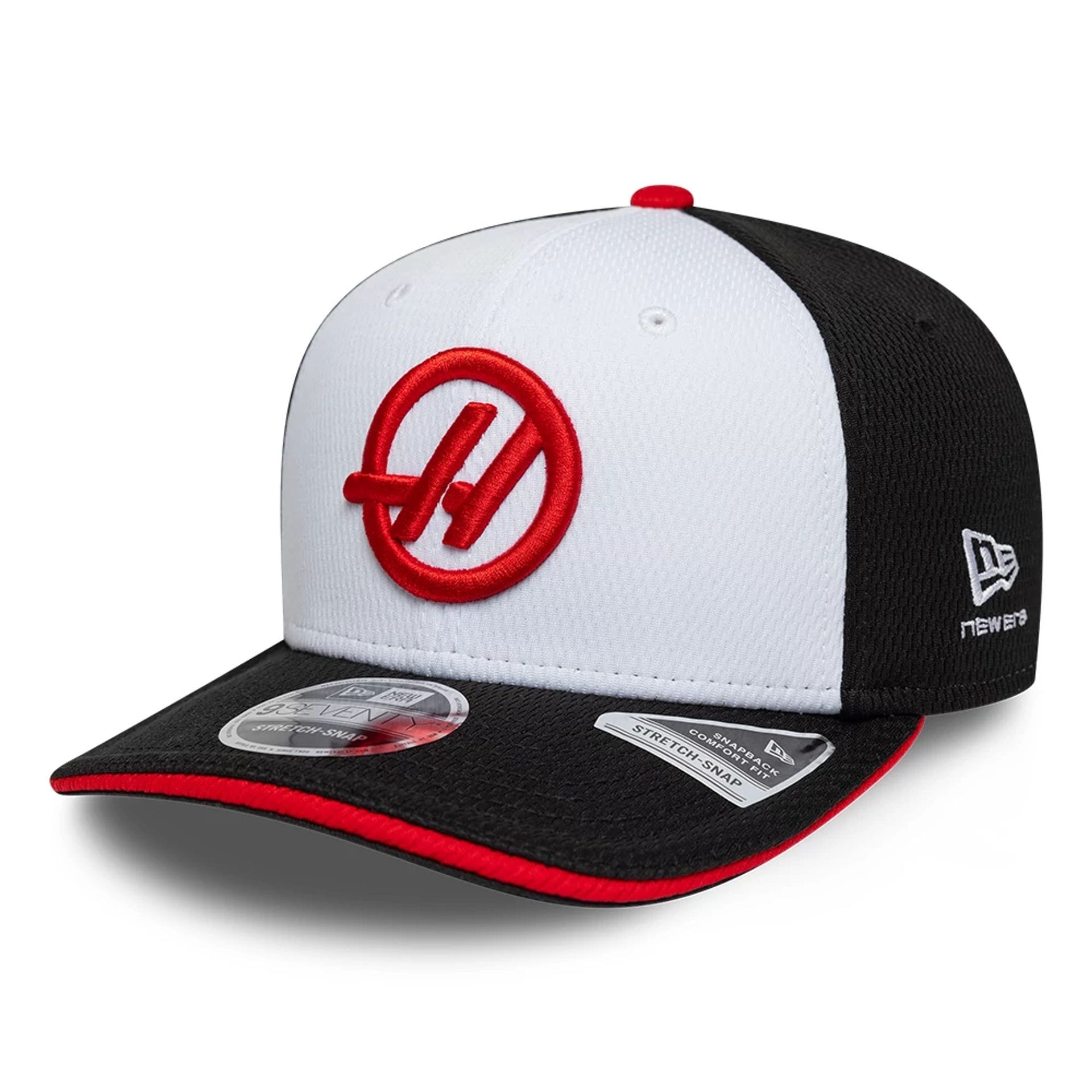 Pictured is this Team TGR Haas F1 9SEVENTY Stretch Snap cap in black. 1