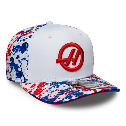 Pictured is this Team Silverstone Race Special TGR Haas F1 9SEVENTY Stretch Snap cap in white. 4