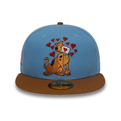 Pictured is this Heart Scooby Doo 59FIFTY Fitted cap in pastel blue. 3