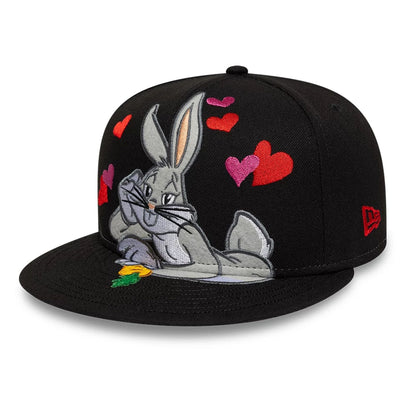 Pictured is this Heart Bugs Bunny 59FIFTY Fitted cap in black. 5