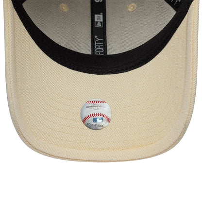 Pictured is this MLB Washed Denim New York Mets 9FORTY cap in light beige. 7