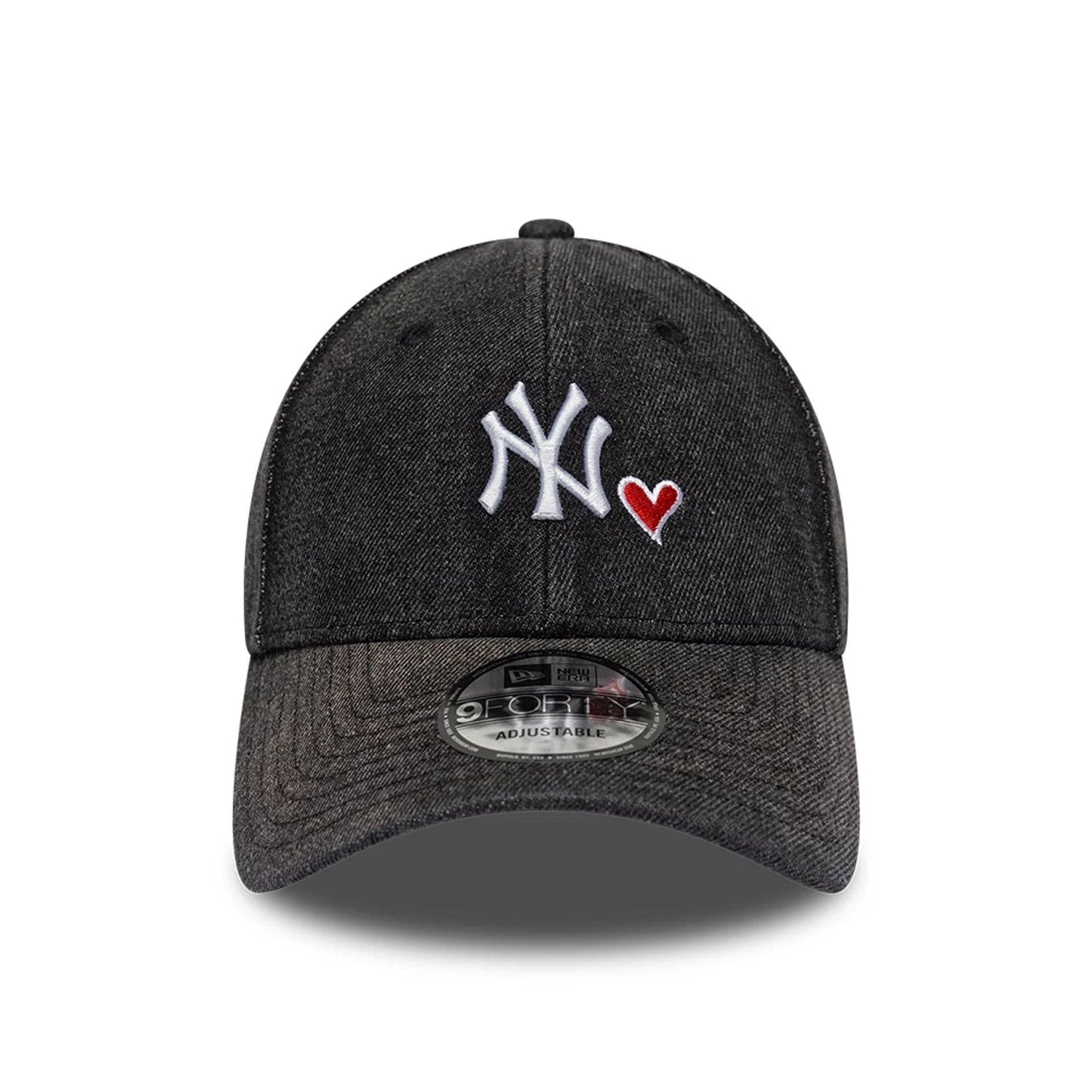 Pictured is this MLB Washed Denim New York Yankees 9FORTY cap in black. 2