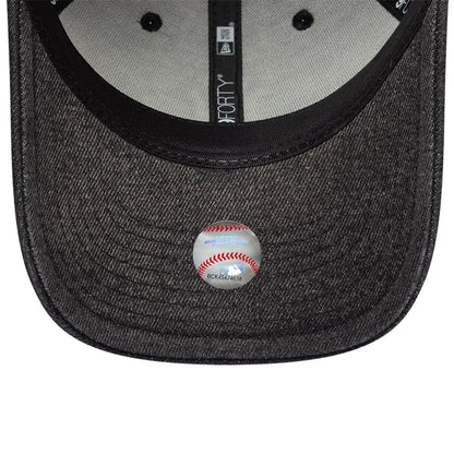 Pictured is this MLB Washed Denim New York Yankees 9FORTY cap in black. 7