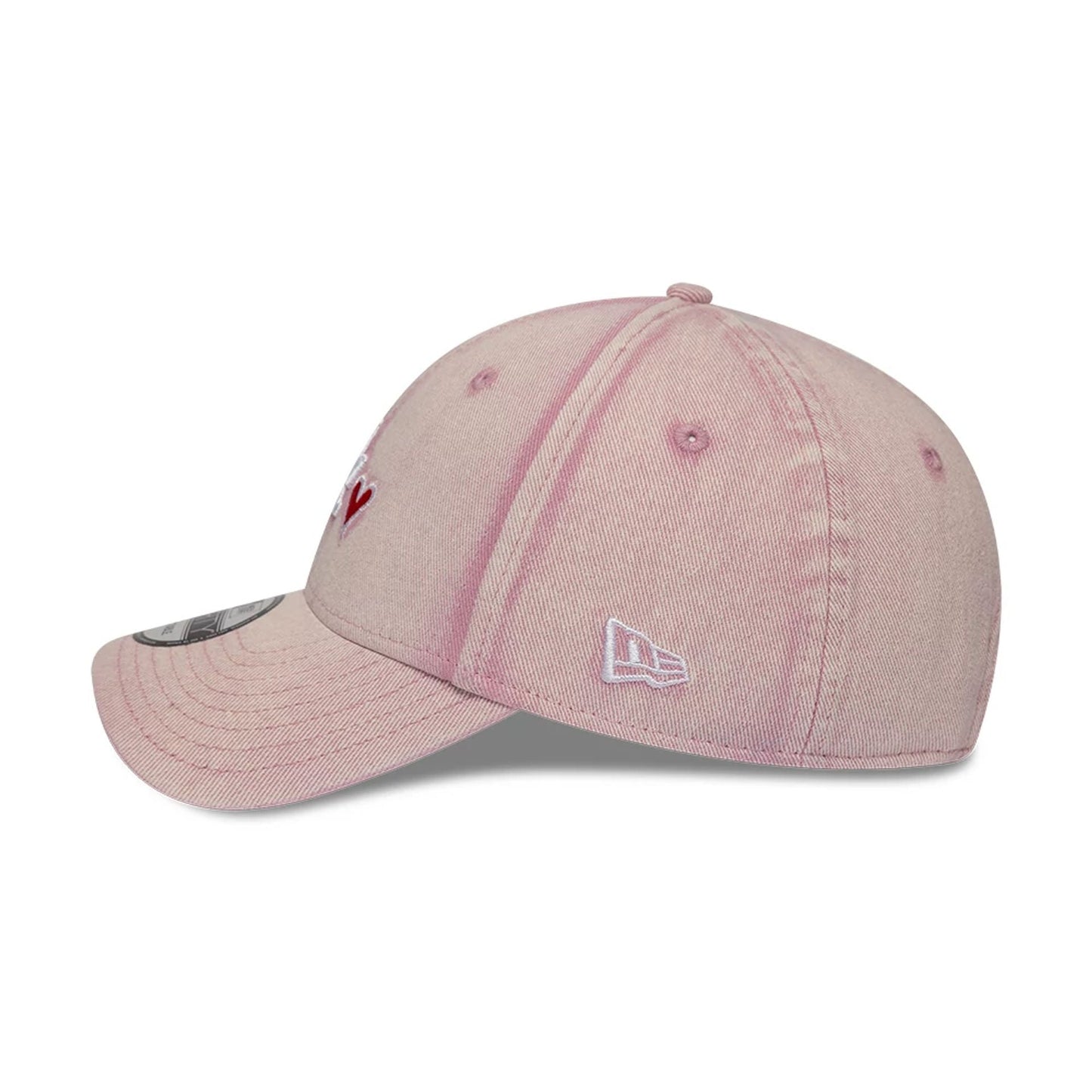 Pictured is this MLB Washed Denim LA Dodgers 9FORTY cap in pastel pink. 4