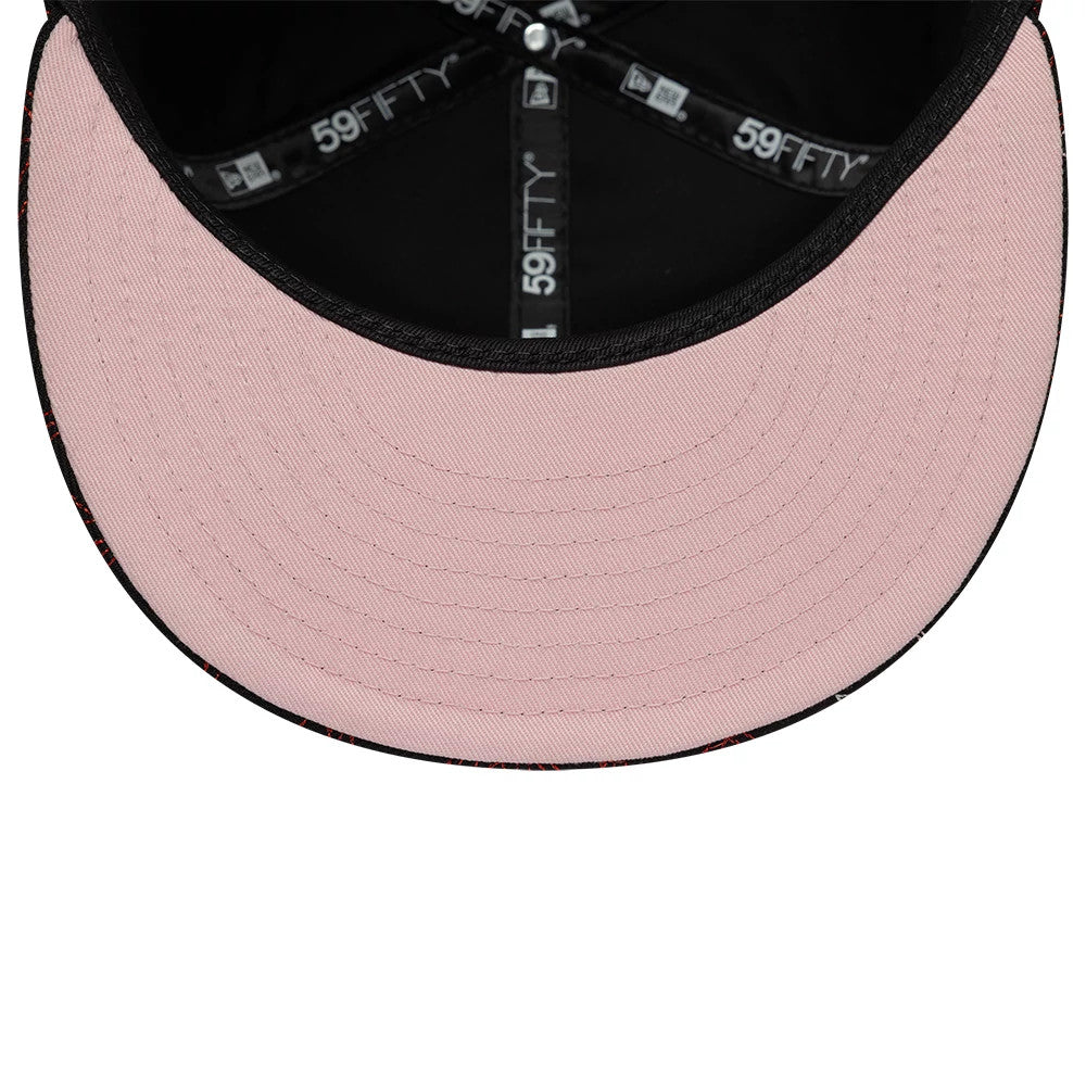 Pictured is this New Era All Over Hearts 59FIFTY Fitted cap in black. 2