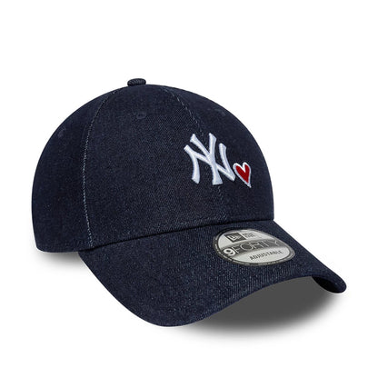 Pictured is this MLB Denim Heart New York Yankees 9FORTY cap in navy. 3
