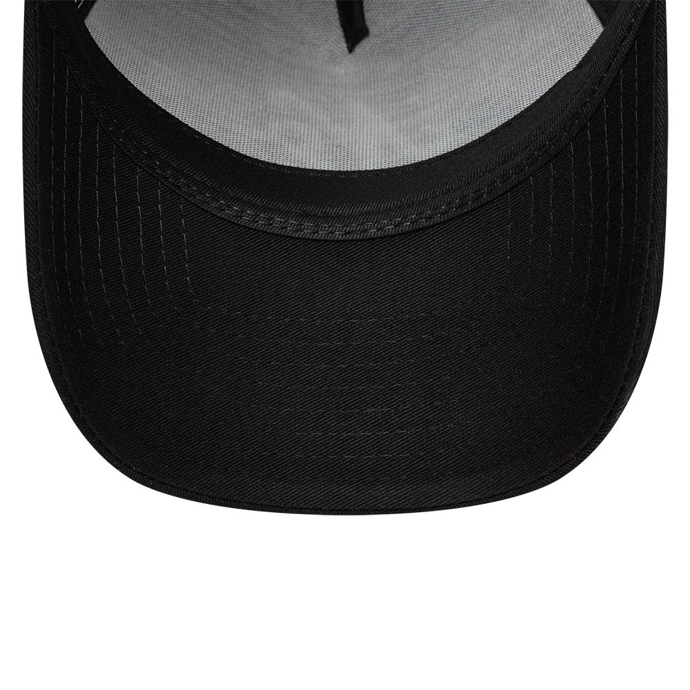 Pictured is this New Era Cherub 9FORTY A-Frame cap in black. 7
