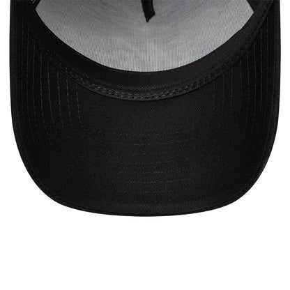 Pictured is this New Era Cherub 9FORTY A-Frame cap in black. 7