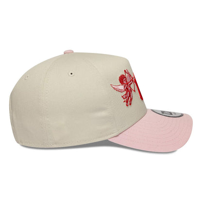 Pictured is this MLB Cherub New York Yankees 9FORTY A-Frame cap in cream & pink. 5
