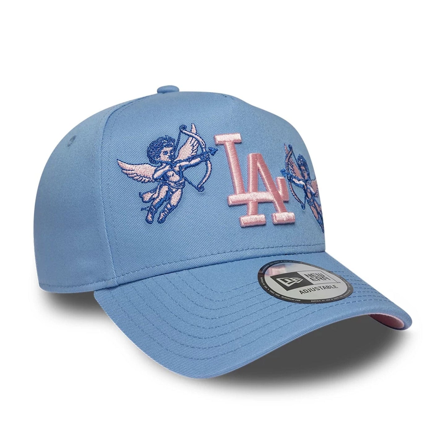 Pictured is this MLB Cherub LA Dodgers 9FORTY A-Frame cap in pastel blue. 4