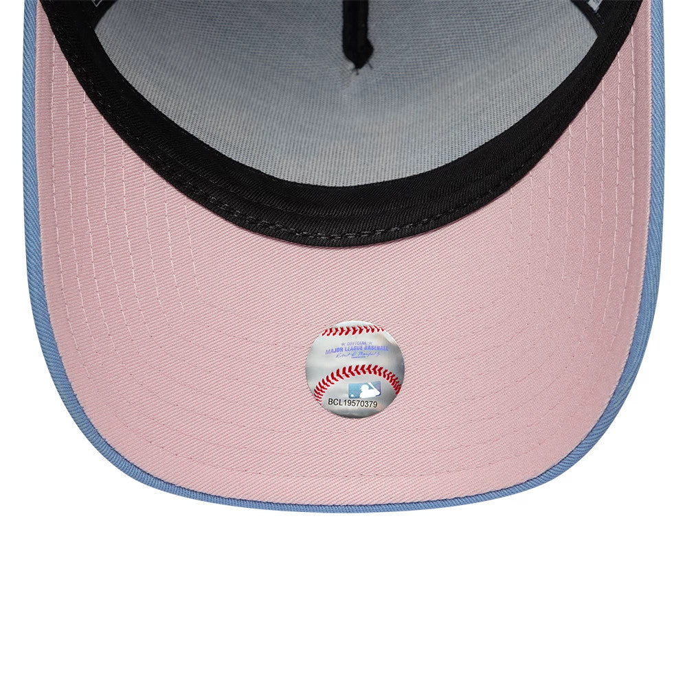 Pictured is this MLB Cherub LA Dodgers 9FORTY A-Frame cap in pastel blue. 2