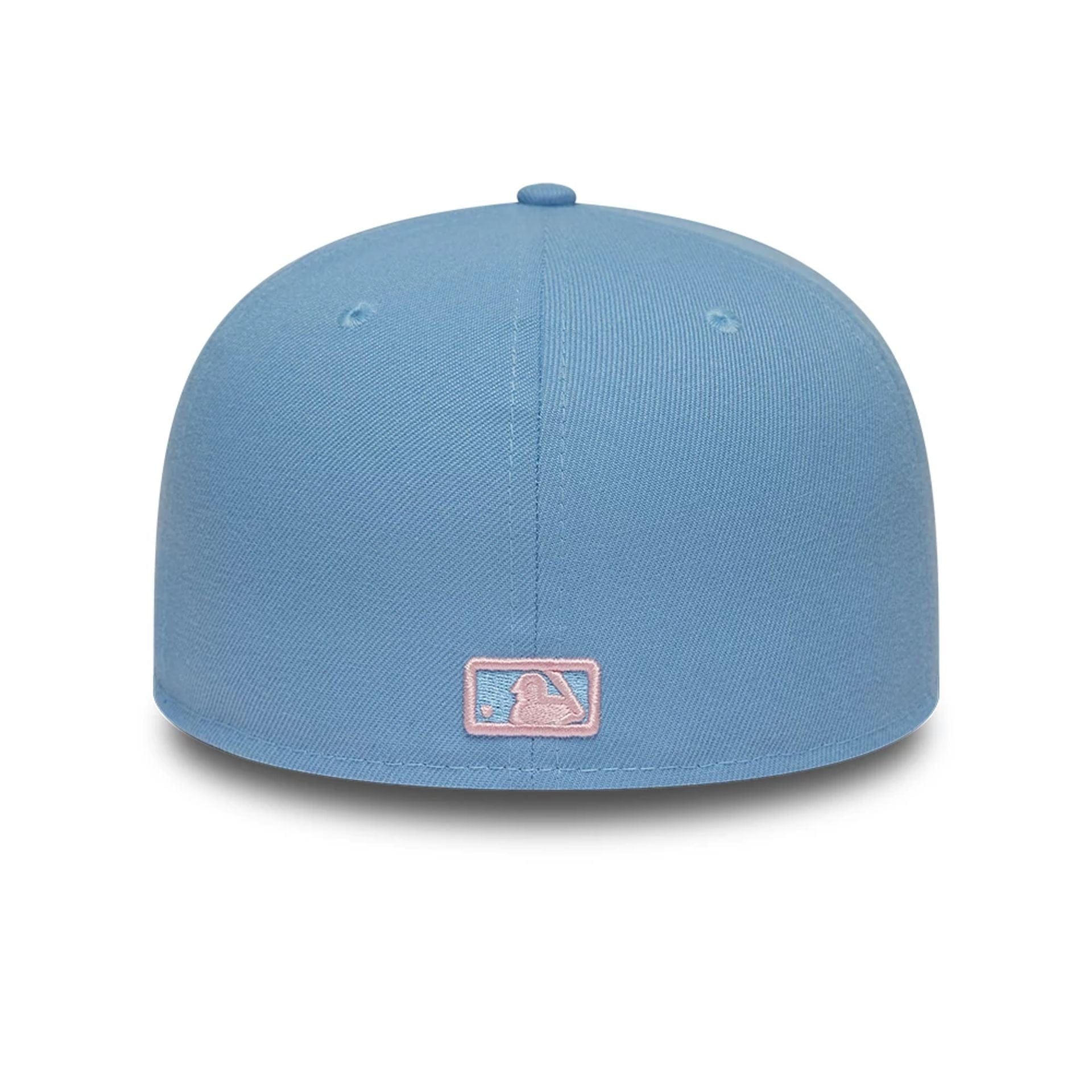 Pictured is this MLB Cherub New York Yankees 59FIFTY Fitted cap in pastel blue. 5