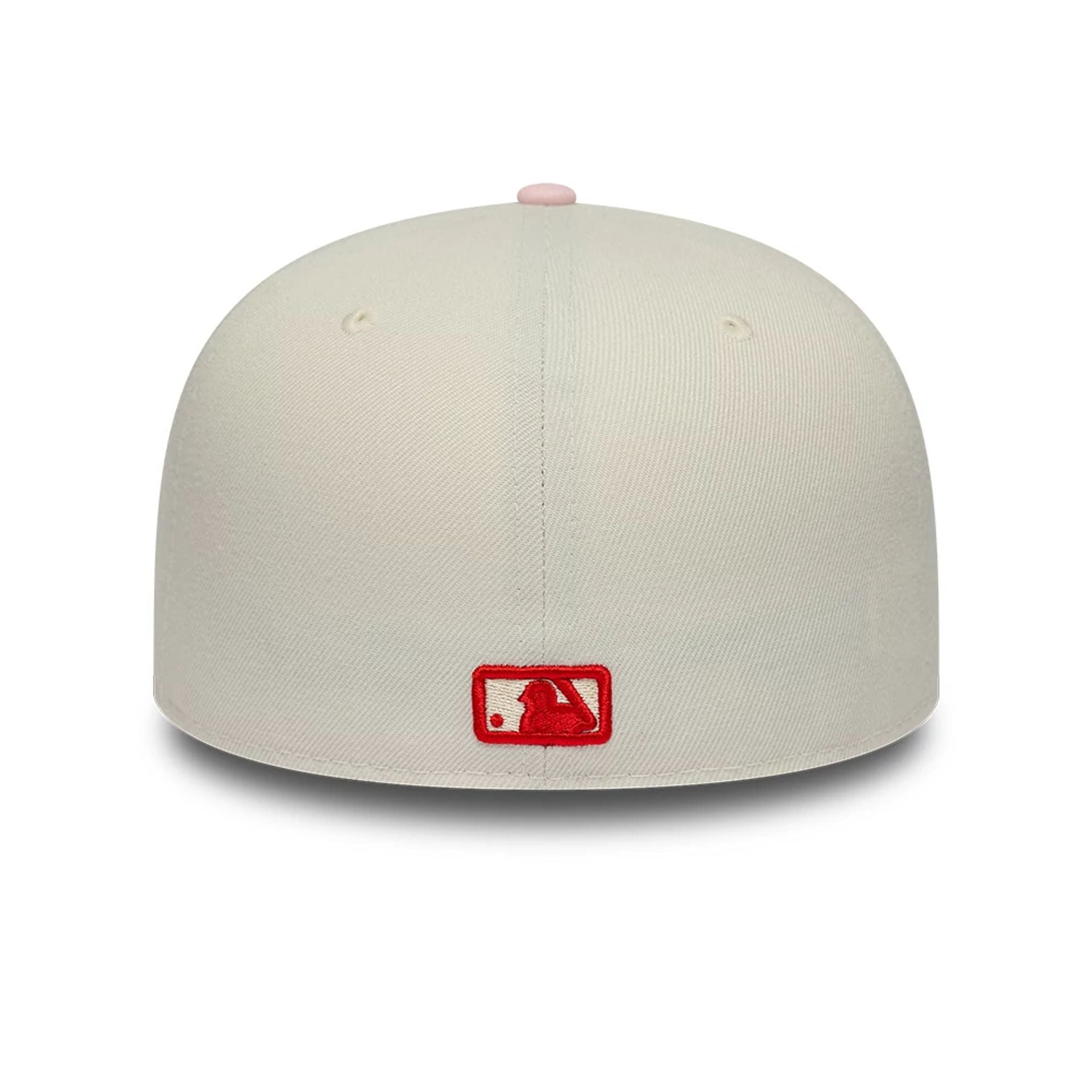 Pictured is this MLB Cherub LA Dodgers 59FIFTY Fitted cap in light beige. 6
