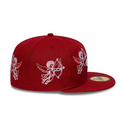 Pictured is this New Era Cherub 59FIFTY Fitted cap in dark red. 6