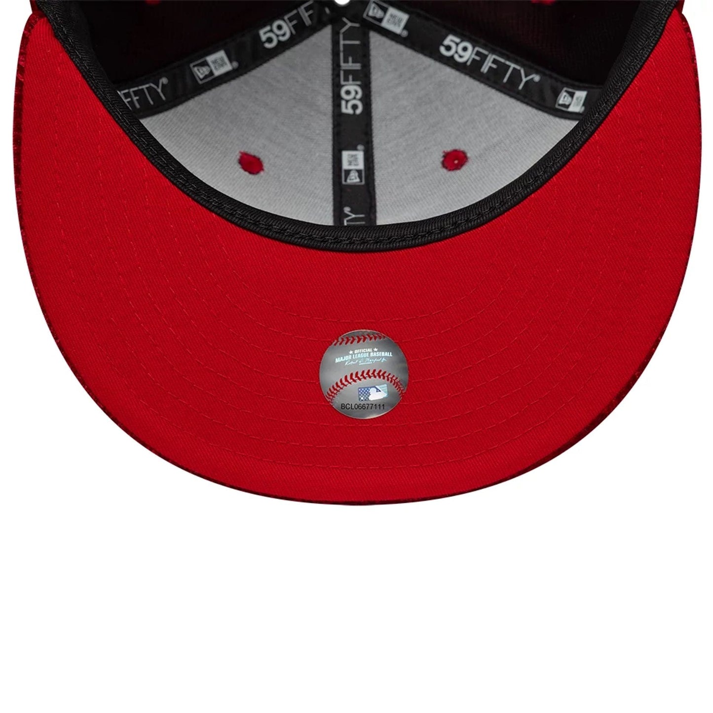 Pictured is this MLB Floral Velour LA Dodgers 59FIFTY Fitted cap in dark red. 7