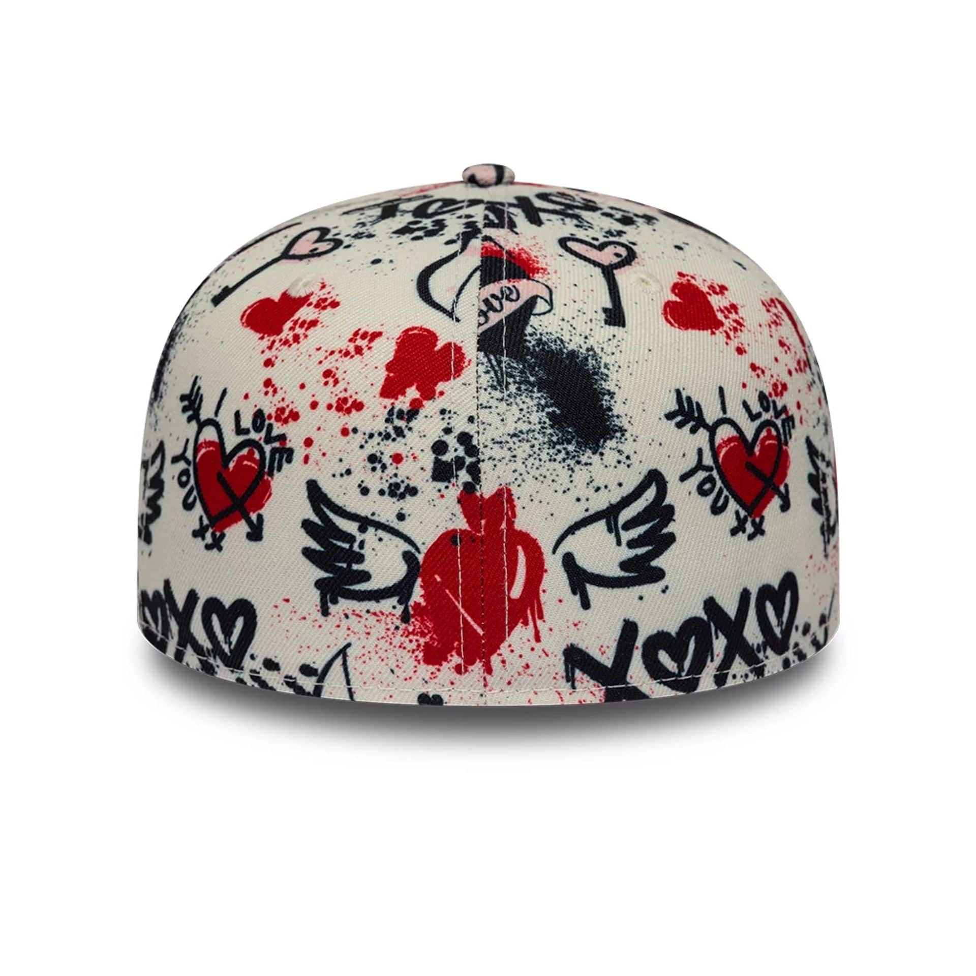 Pictured is this New Era Valentines 59FIFTY Fitted cap in light beige. 5