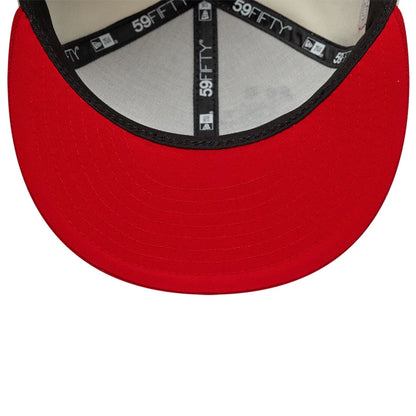 Pictured is this Tom & Jerry Heart 59FIFTY Fitted cap in Cream. 7