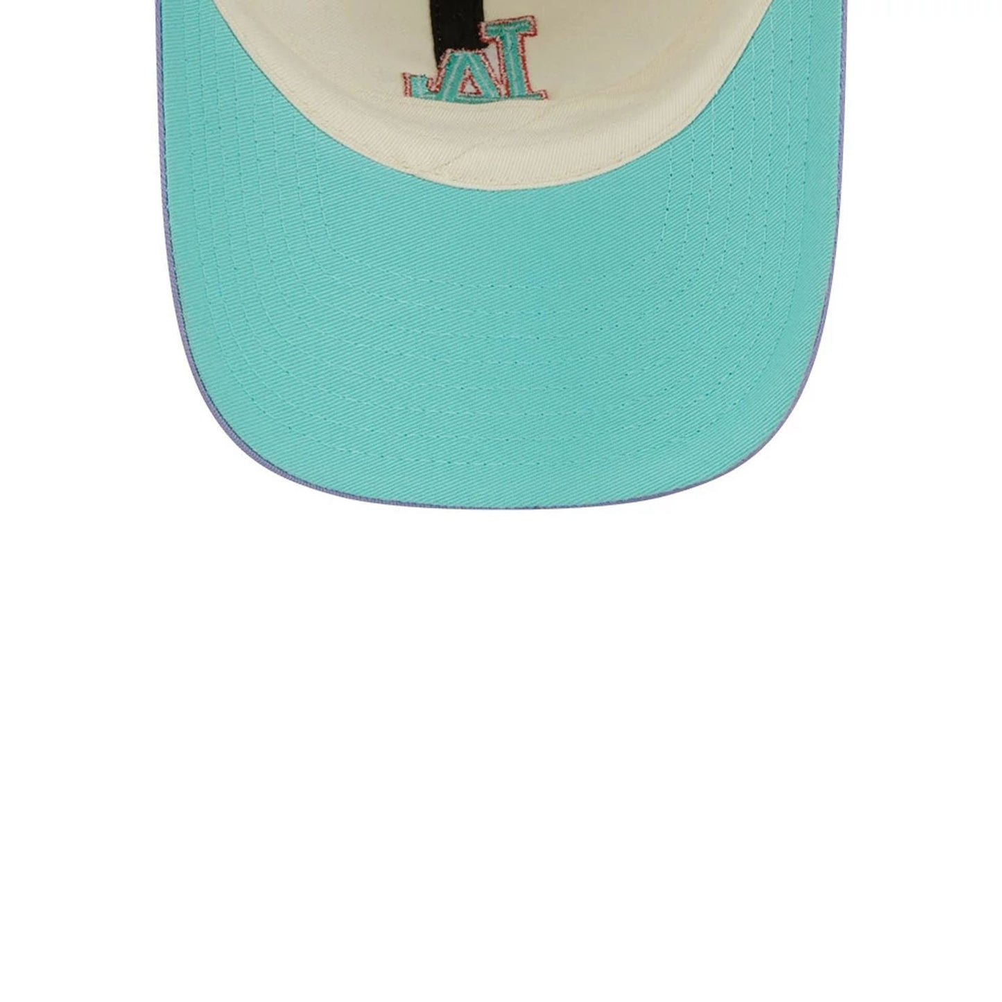 Pictured is this MLB Lavender Flowers LA Dodgers Casual Classic cap in white. 2