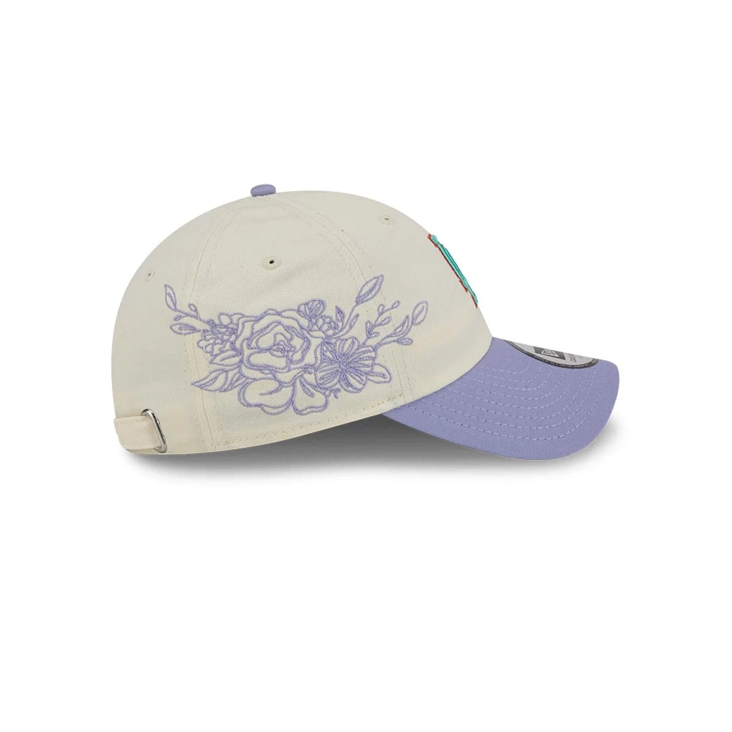 Pictured is this MLB Lavender Flowers LA Dodgers Casual Classic cap in white. 5