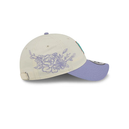 Pictured is this MLB Lavender Flowers LA Dodgers Casual Classic cap in white. 5