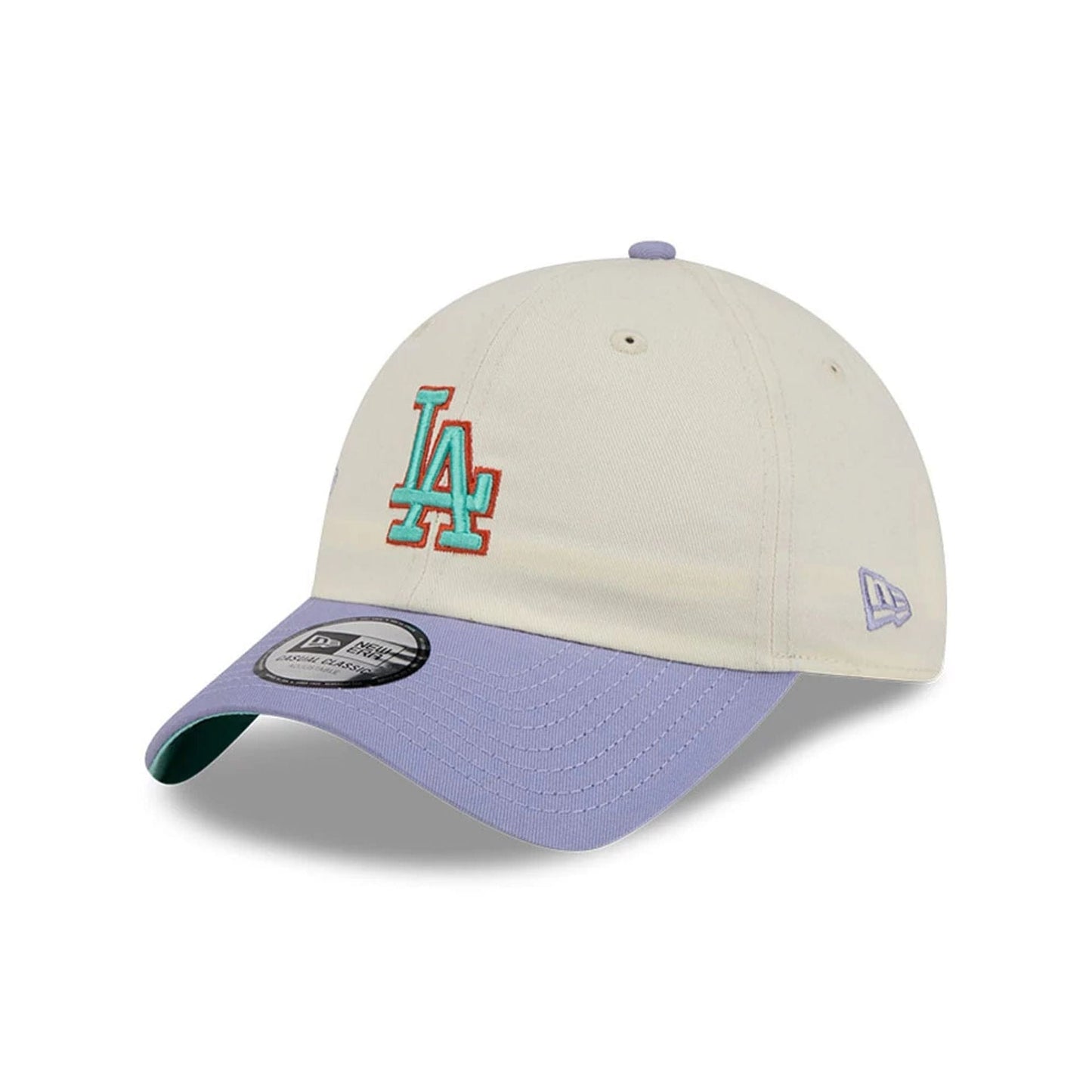 Pictured is this MLB Lavender Flowers LA Dodgers Casual Classic cap in white. 4