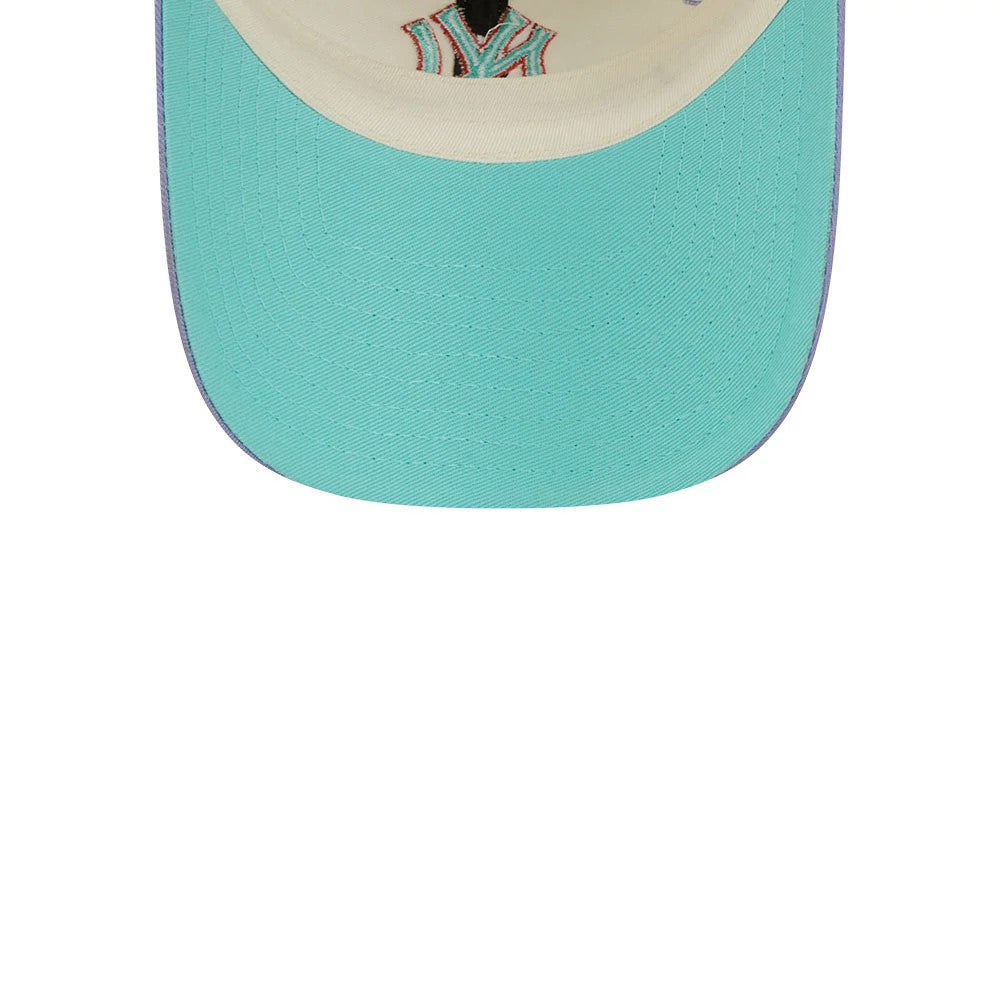 Pictured is this MLB Lavender Flowers New York Yankees Casual Classic cap in white. 2