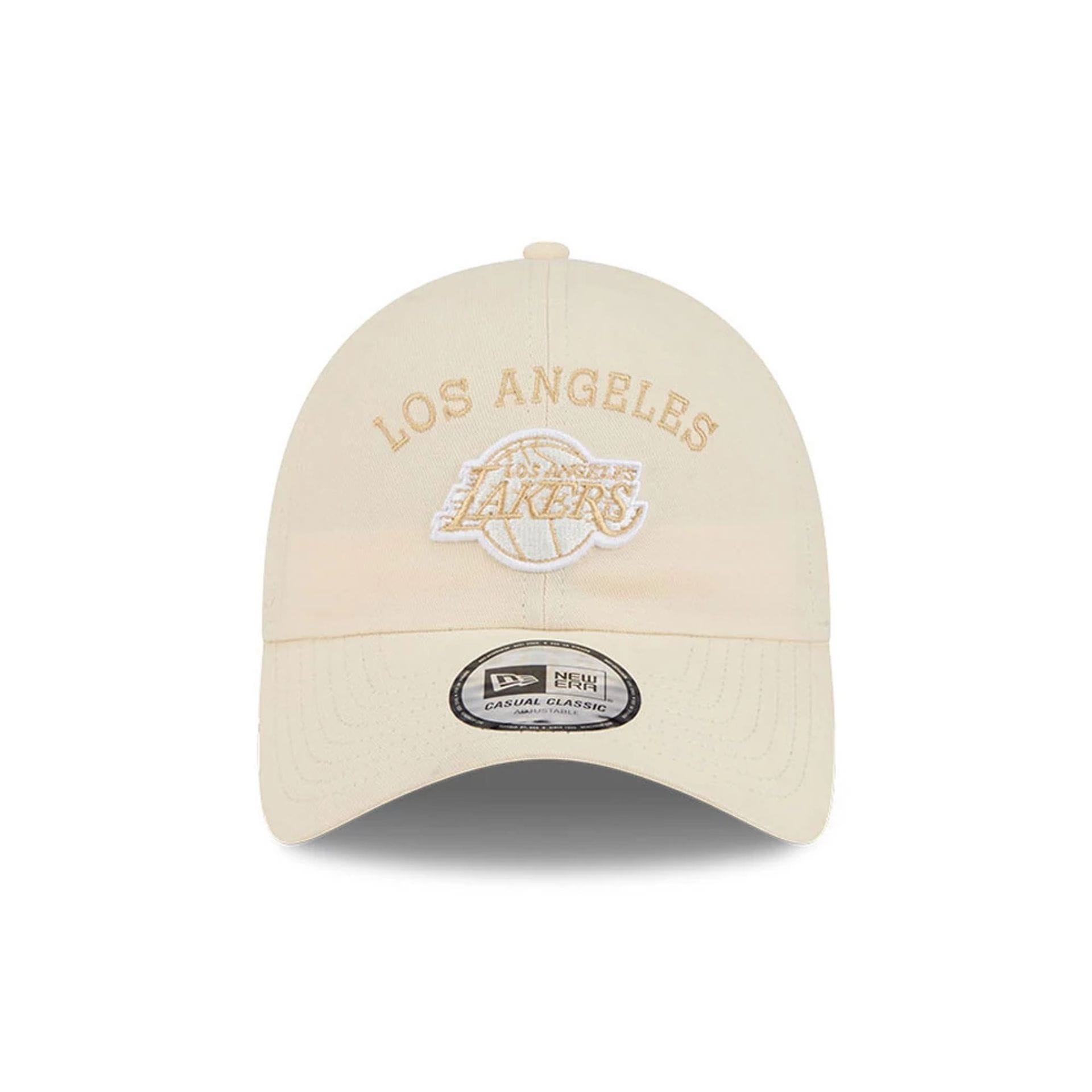 Pictured is this NBA Team Logo LA Lakers Casual Classic cap in beige. 3