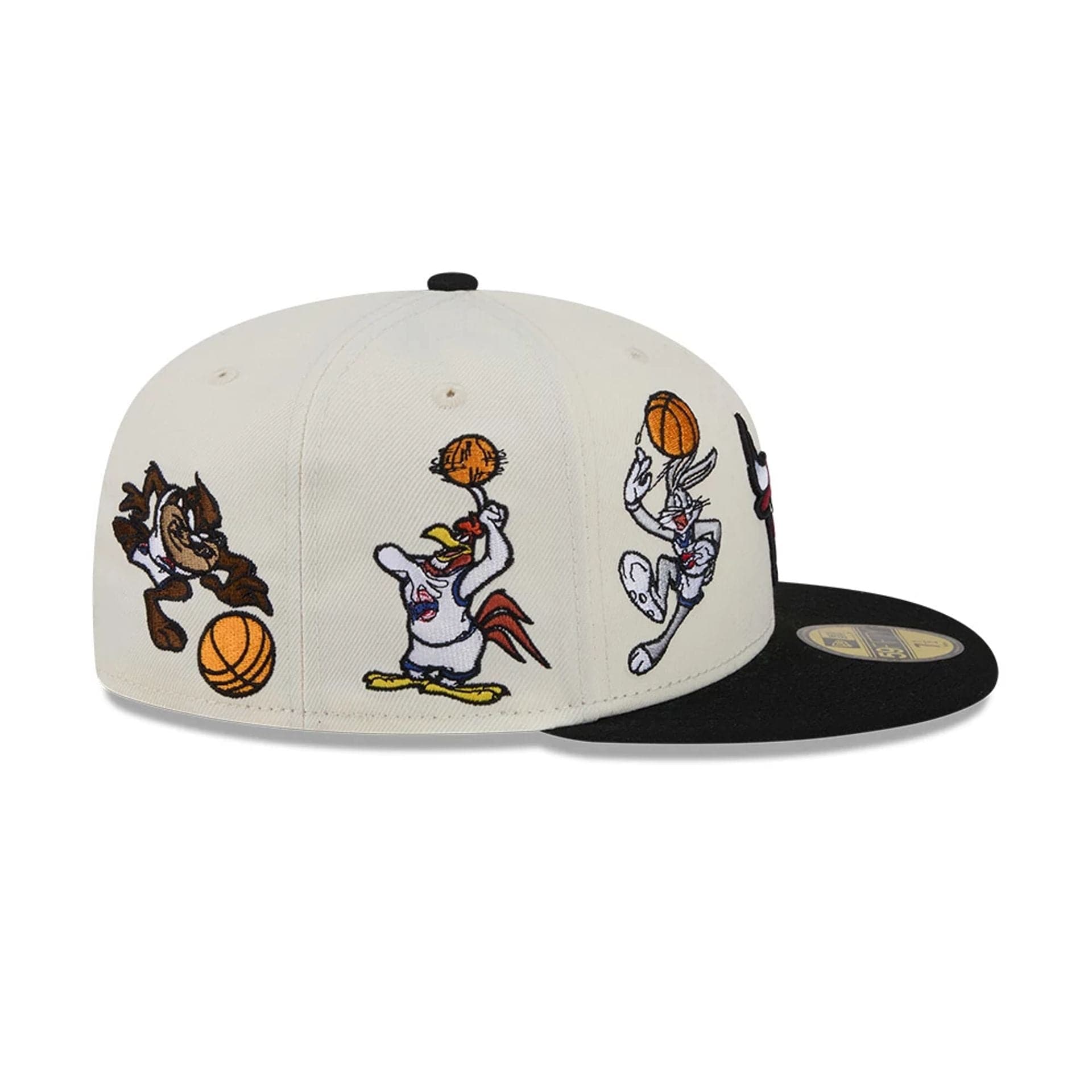 Pictured is this Space Jam Tune Squad Chicago Bulls 59FIFTY Fitted cap in White. 7