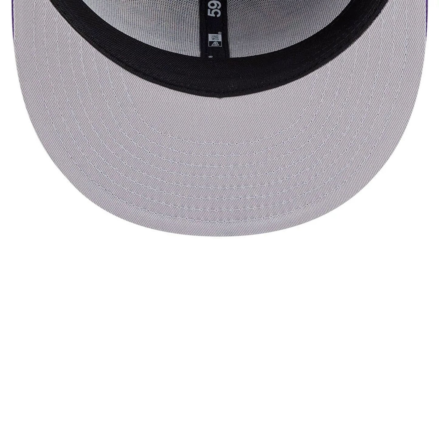 Pictured is this Space Jam Monstars LA Lakers 59FIFTY Fitted cap in Black. 2