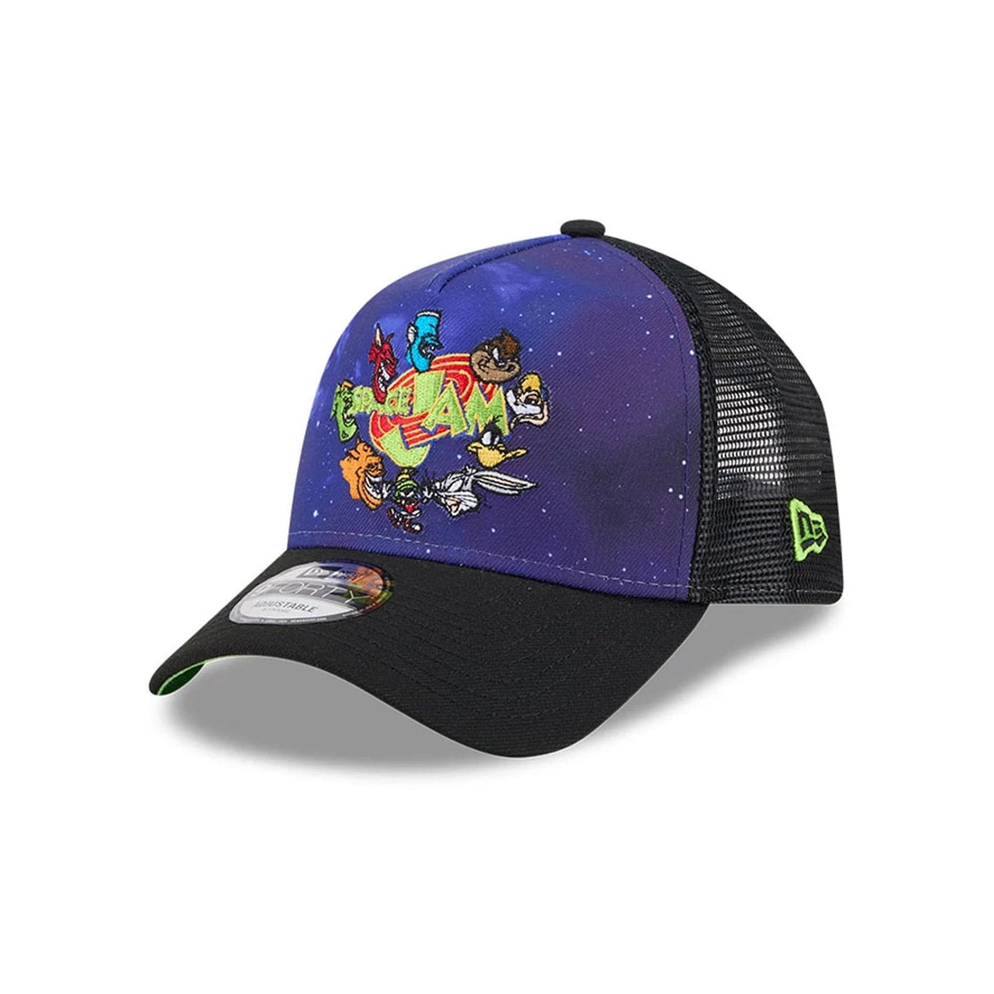 Pictured is this Space Jam Rivalry 9FORTY A-Frame Trucker cap in black. 4