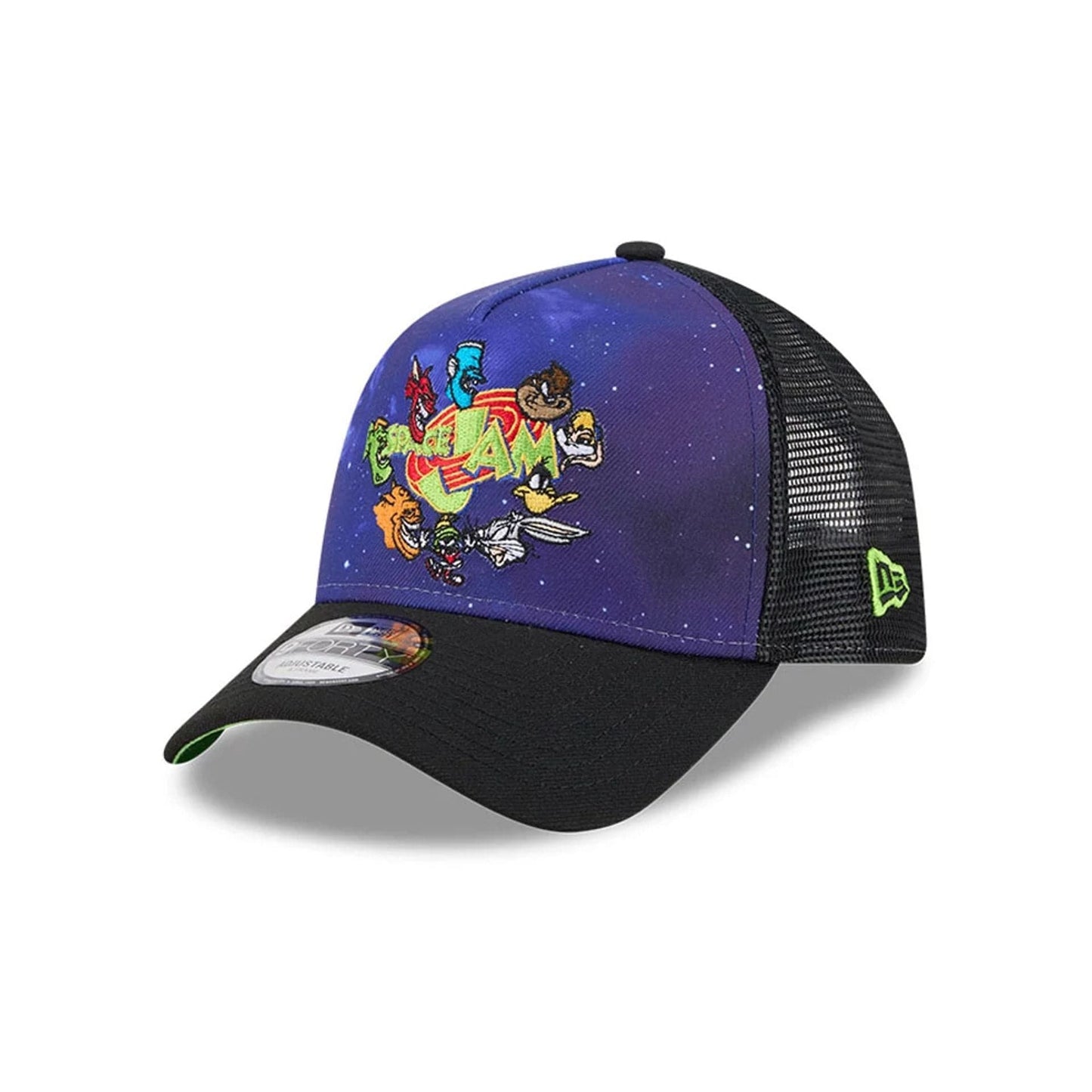 Pictured is this Space Jam Rivalry 9FORTY A-Frame Trucker cap in black. 4