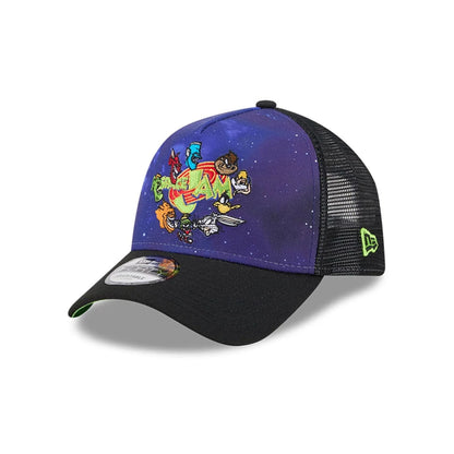 Pictured is this Space Jam Rivalry 9FORTY A-Frame Trucker cap in black. 4