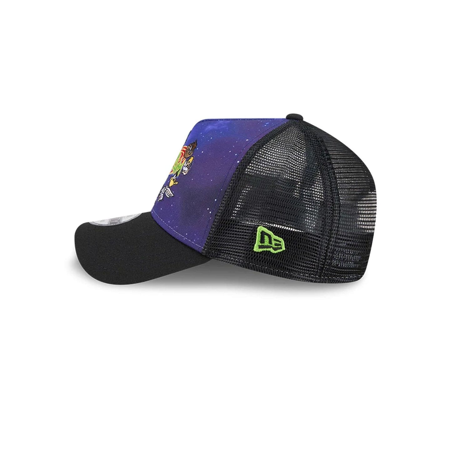 Pictured is this Space Jam Rivalry 9FORTY A-Frame Trucker cap in black. 6