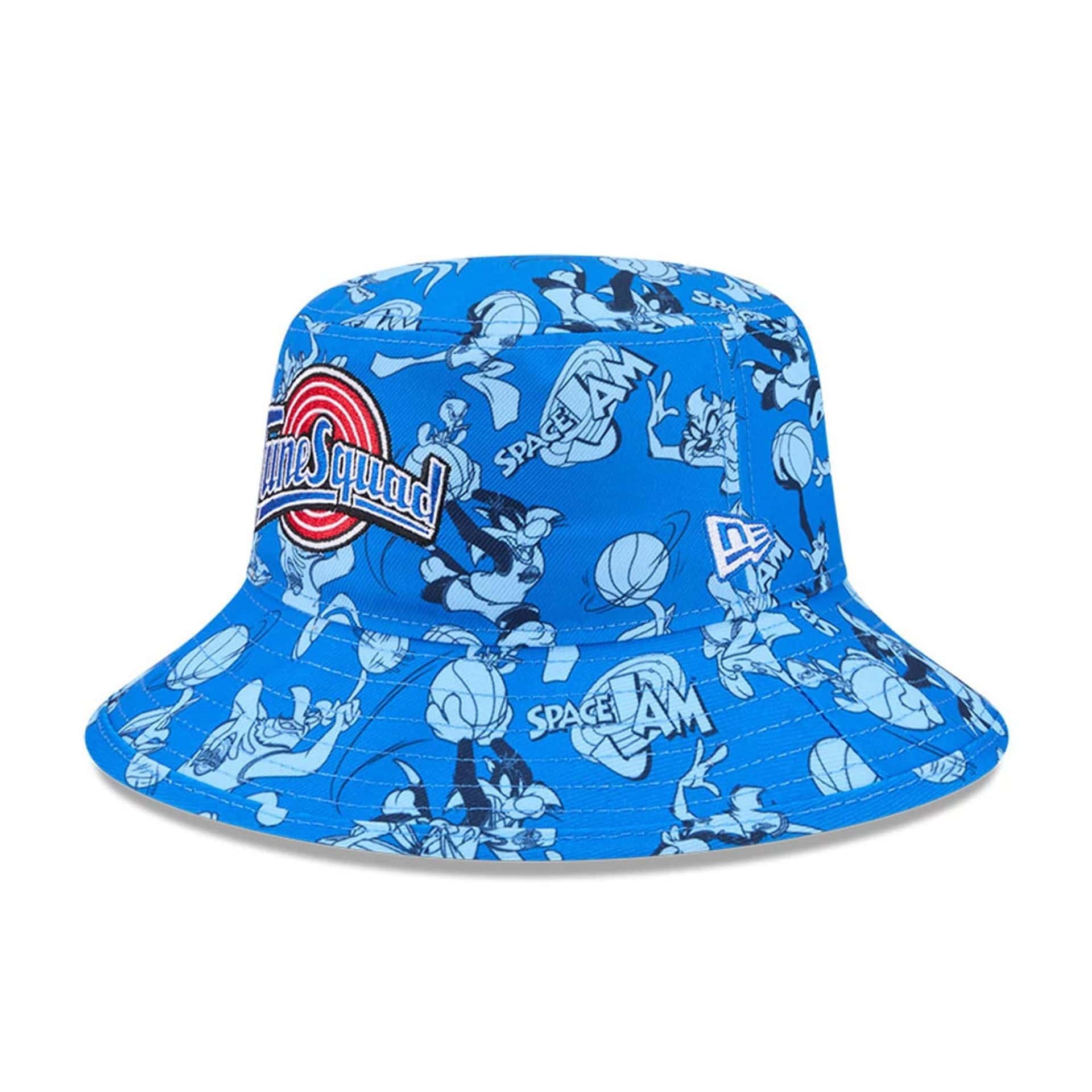 Space Jam All Over Print Blue Bucket Hat | NEC UK