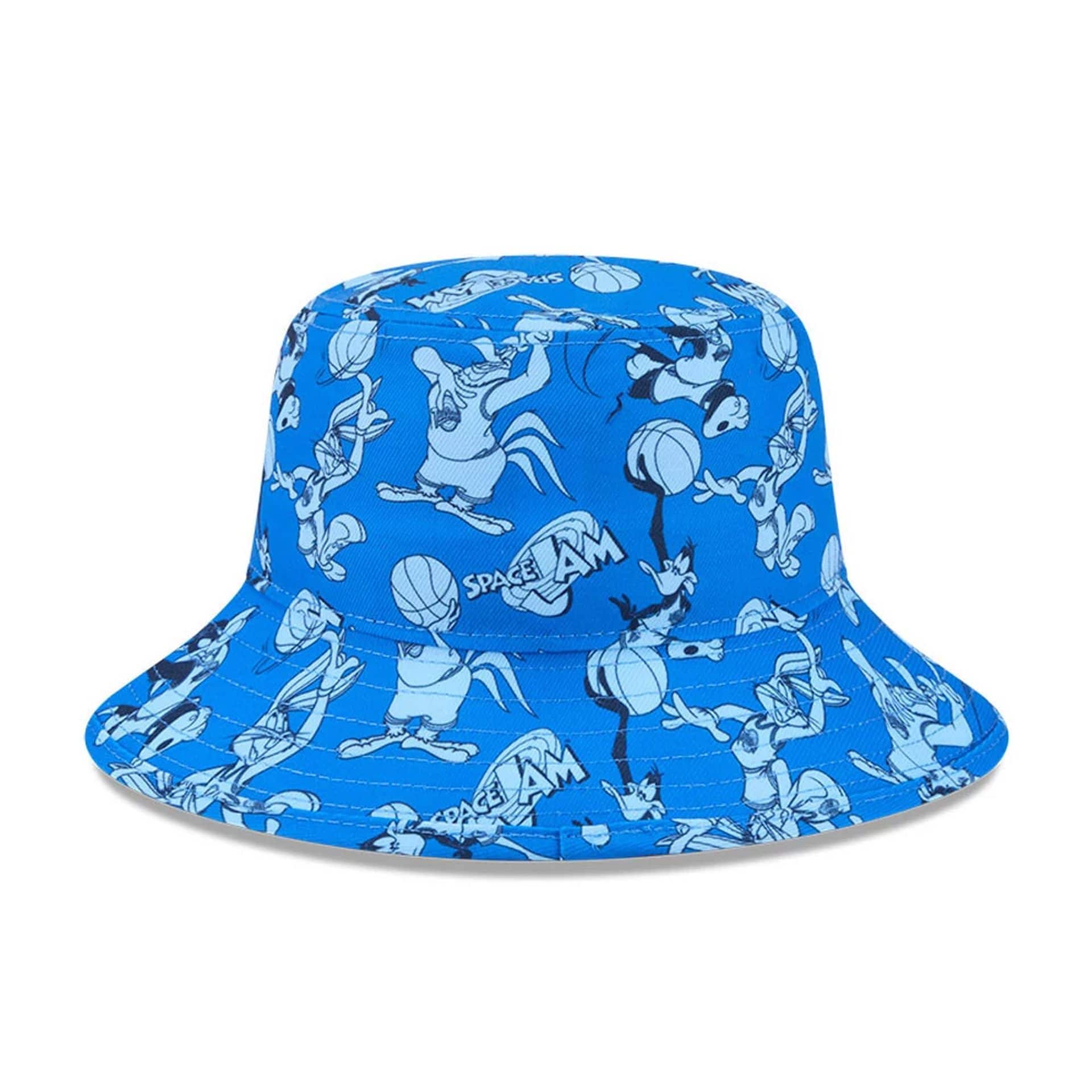 Pictured is this Space Jam All Over Print Bucket hat in blue. 5