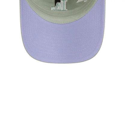 Pictured is this MLB Stitched Flowers LA Dodgers Casual Classic cap in pastel green. 2
