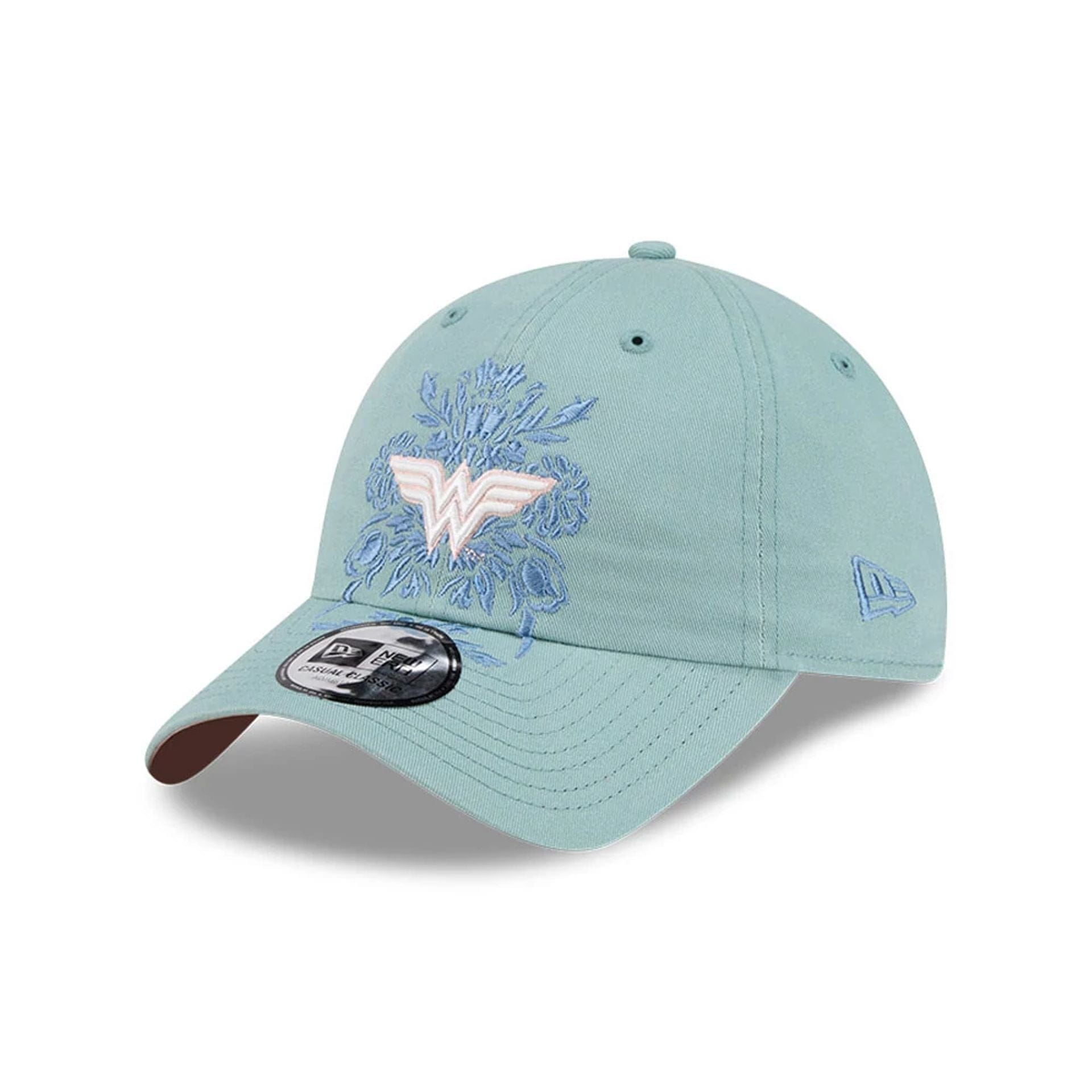 Pictured is this Womens DC Wonder Woman Casual Classic cap in pastel blue. 1