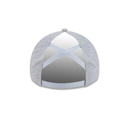 Pictured is this Womens DC Batgirl Open Back cap in grey. 2