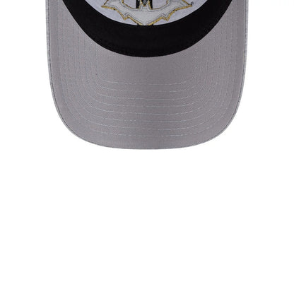 Pictured is this Womens DC Batgirl Open Back cap in grey. 7