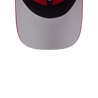 Pictured is this Womens DC Wonder Woman Open Back cap in dark red. 3