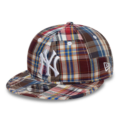 Pictured is this MLB Madras Plaid New York Yankees 9TWENTY cap in Multi. 1