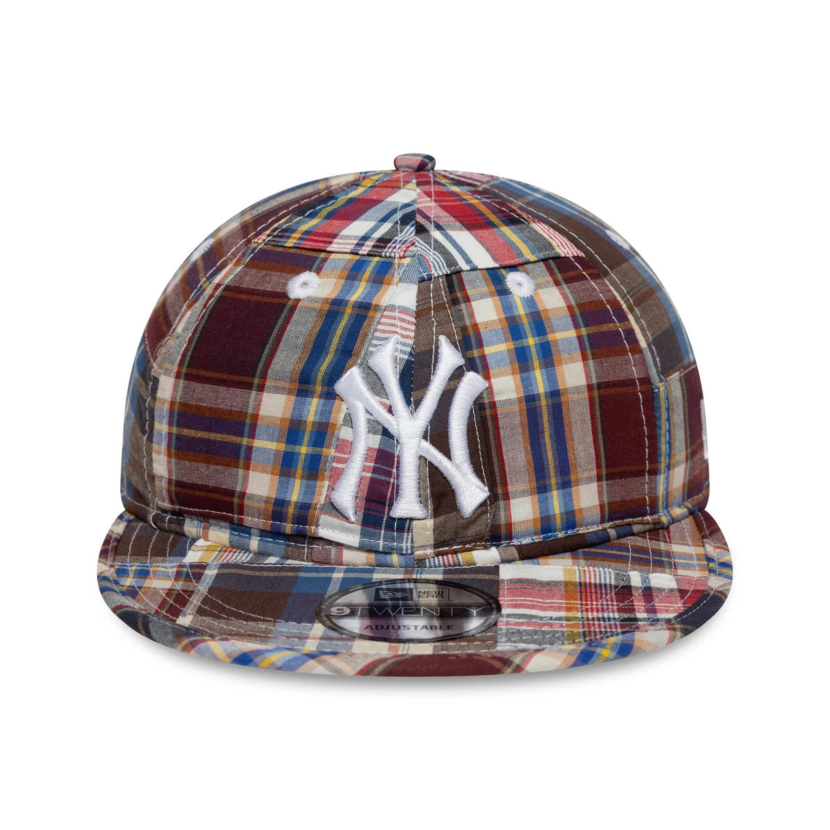 Pictured is this MLB Madras Plaid New York Yankees 9TWENTY cap in Multi. 2